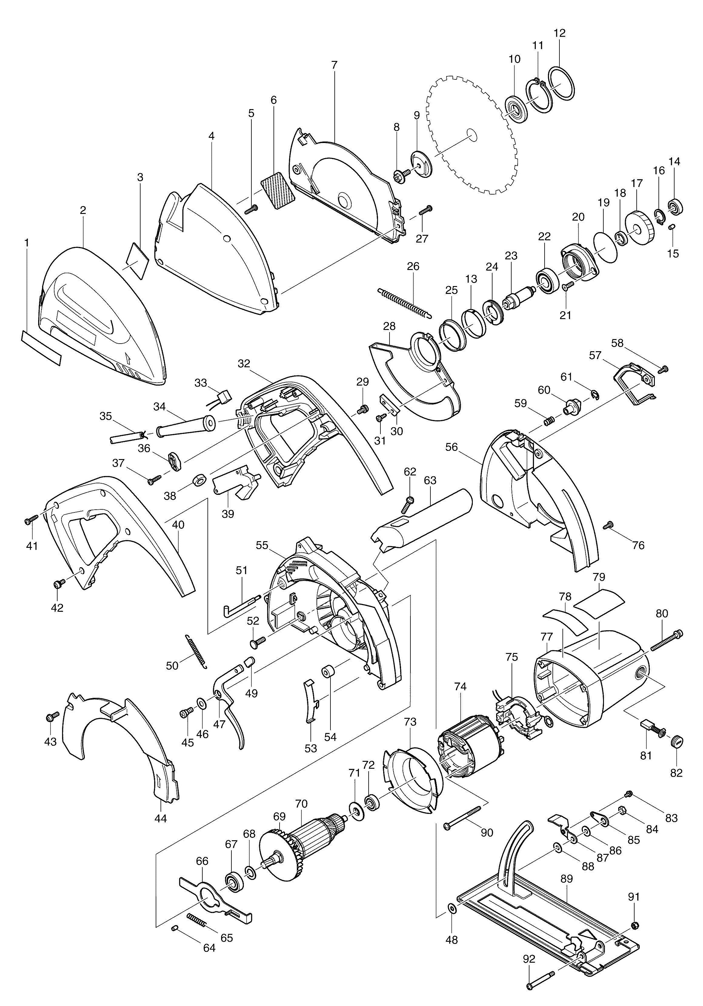  4131 Metal Cutter 185mm 110v & 240v Spare Parts SPARE_4131 from .