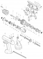 Makita 6311D Cordless Drill/Driver 12v Spare Parts