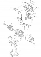 Makita 6316D Cordless 12v Drill/Driver Spare Parts