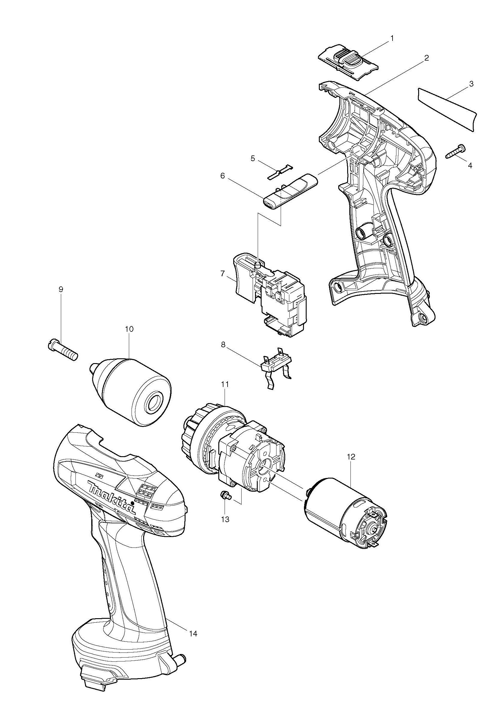Image of Makita 6381D cordless drill