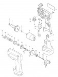 Makita 6793D Cordless Screwdriver 9.6v Spare Parts