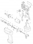 Makita 6794D Cordless Screw Gun 9.6v Spare Parts