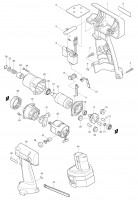 Makita 6960D 12v Cordless Oil-impulse Drill Spare Parts