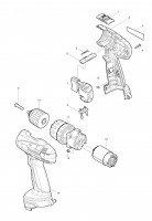 Makita 8271D Cordless Hammer Drill 12v Spare Parts