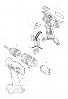 Makita 8390D Cordless Drill Driver 18v Spare Parts