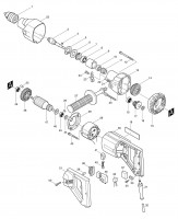 Makita 8406 Corded Diamond Core Drill (Rotary and Percussion) 110v & 240v Spare Parts