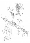 Makita 8434D Cordless Combi Drill 14.4v Spare Parts