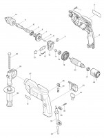 Makita 8450 Rotary/Percussion Hammer Drill 110v & 240v Spare Parts
