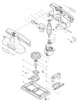 Makita 9035N Corded Orbital Sander 110v & 240v Spare Parts
