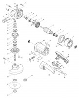 Makita 9047S Angle Grinder 110v & 240v  Spare Parts