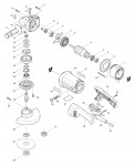 Makita 9049S Angle Grinder 110v & 240v Spare Parts