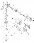 Makita 9049 Angle Grinder 110v & 240v Spare Parts