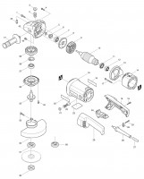 Makita 9069 Angle Grinder 110v & 240v Spare Parts