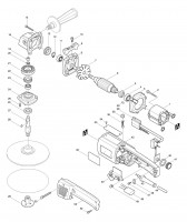 Makita 9217SPC Corded 180mm Sander-Polisher 110v & 240v Spare Parts