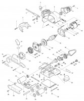 Makita 9403 Corded Belt Sander 100 x 610mm 110v & 240v Spare Parts