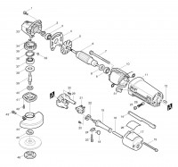 Makita 9503B Angle Grinder 110v & 240v Spare Parts