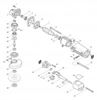 Makita 9505BH Angle Grinder 110v & 240v Spare Parts