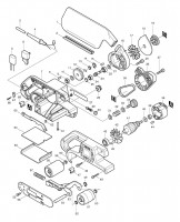 Makita 9901 Corded 76 x 534mm Belt Sander 110v & 240v Spare Parts