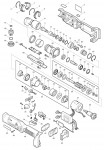 Makita BFL402R Cordless Angle Nut Runner 12v Spare Parts