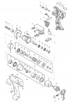 Makita BFT020F Screwdriver 9.6v Spare Parts