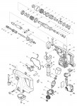 Makita Cordless BHR200 SDS-Plus Rotary Hammer 24v Spare Parts