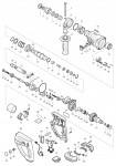 Makita BHR202 Cordless SDS+ Hammer Drill 18v Spare Parts