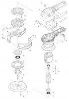 Makita BO5041 Corded Random Orbital Sander 110v & 240v Spare Parts