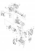 Makita BTM40 Lxt Cordless Oscillating 14.4v Multi Tool  Spare Parts