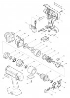 Makita BTW200 Cordless Impact Wrench Spare Parts