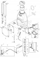 Makita BVF154 Cordless Garden Sprayer 18v Spare Parts