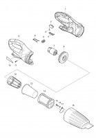 Makita CL100D Vacuum Cleaner 7.2v Spare Parts