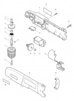 Makita DA302D Cordless Angle Drill 7.2v Spare Parts