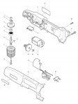 Makita DA392D Cordless Angle Drill Spare Parts