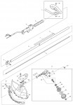 Makita EBH253L Brush Cutter Loop Handle 24.5cc Spare Parts