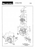 Makita G1700I Inverter Generator 85.8cc Spare Parts