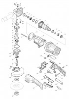 Makita GA5021C 125mm Angle Grinder 110v & 240v Spare Parts