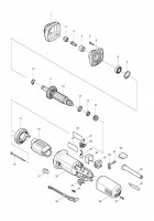 Makita GD0602 Corded 8mm Die Grinder 110v & 240v Spare Parts