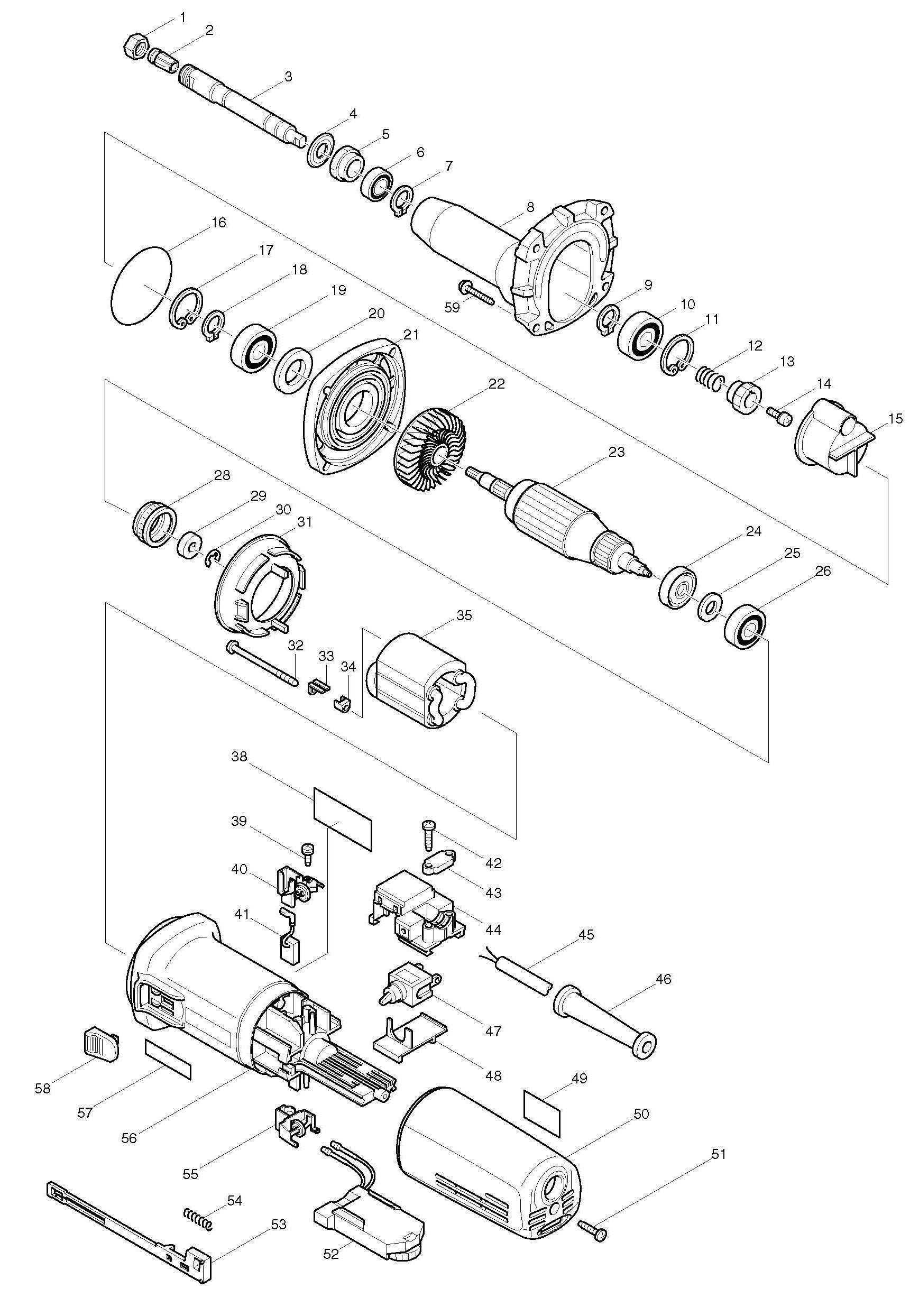 Image of Oil seal for Makita GD0810C die grinder