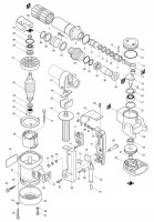 Makita HM0810 Demolition Hammer 110v & 240v Spare Parts