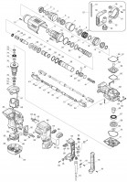 Makita HM1213C SDS-Max Rotary Hammer 1500w 110v & 240v Spare Parts