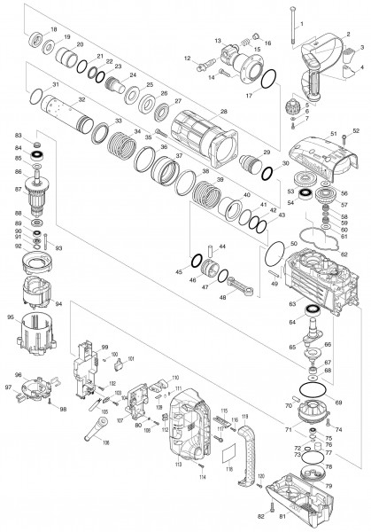 195844-2 CB 175 Makita replacement carbon brush CB 171