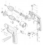 Makita HP1300S Percussion Hammer Drill 110v & 240v Spare Parts