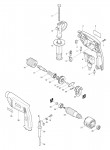 Makita HP1501 13mm Percussion Drill 110v & 240v Spare Parts