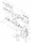 Makita HP2010N 2 Speed Percussion Drill Spare Parts