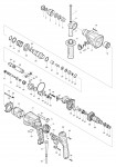 Makita HR2460 SDS+ Rotary Hammer Drill Spare Parts