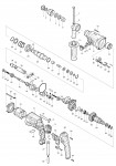 Makita HR2470 SDS+ Rotary Hammer Drill Spare Parts