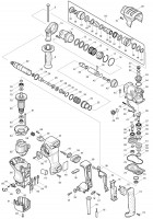 Makita HR2811FT 28mm Rotary Hammer 110v & 240v Spare Parts