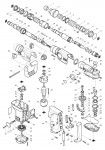 Makita HR4000C SDS-Max Rotary Hammer 110v & 240v Spare Parts