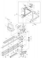 Makita HTR5600 2-Stroke Hedgetrimmer 24.5ccc Spare Parts