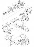 Makita LS800D Cordless 216mm Slide Compound Mitre Saw 240v Spare Parts